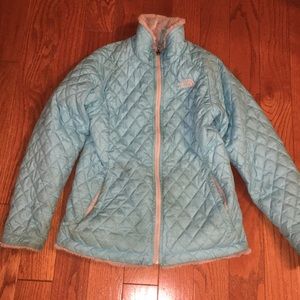 a reversible heavy winter jacket